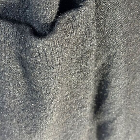 By Anthropologie Black Slub Knit Open Front Cardigan Inverted Seams Sz S - Picture 3 of 8